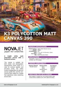 K3 Polycotton Matt Canvas 390 swatch