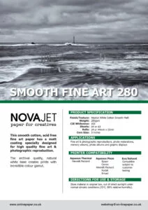 NovaJet Smooth Fine Art 280 swatch