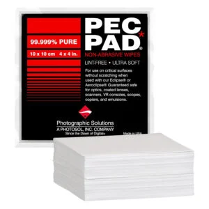 PEC-PAD Lint Free Non-Abrasive Lens/Sensor/Camera Wipes 4" x 4"
